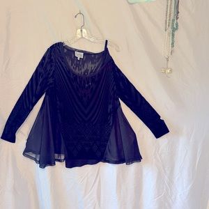 Black dress top made by Lynnn Ritchie